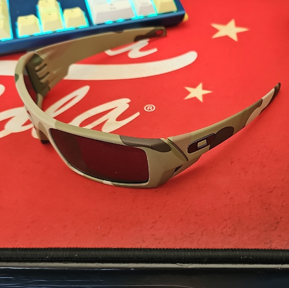 Oakley Red and Tan Sunglasses